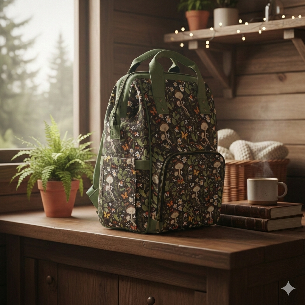 Goblincore Woodland Diaper Backpack