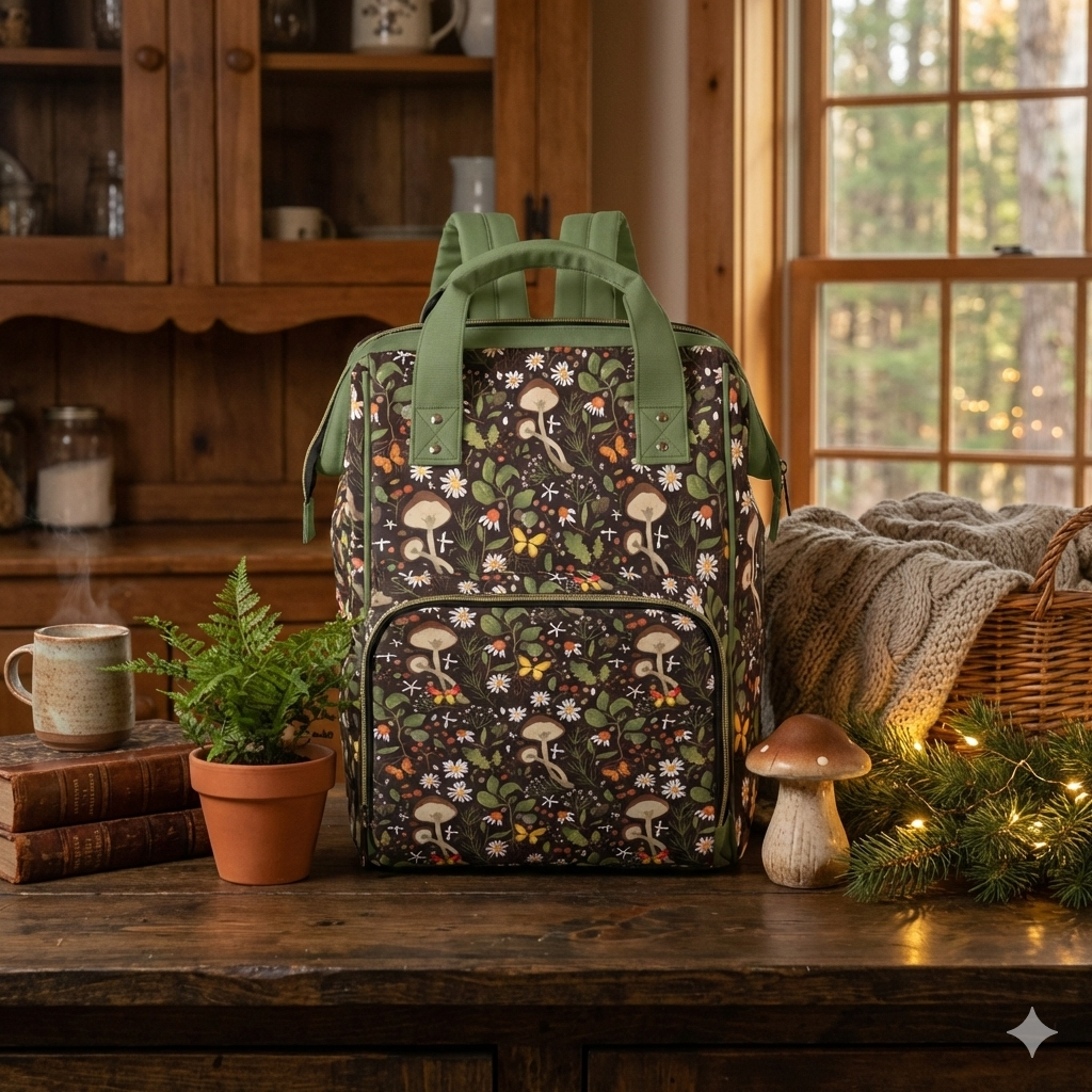 Goblincore Woodland Diaper Backpack