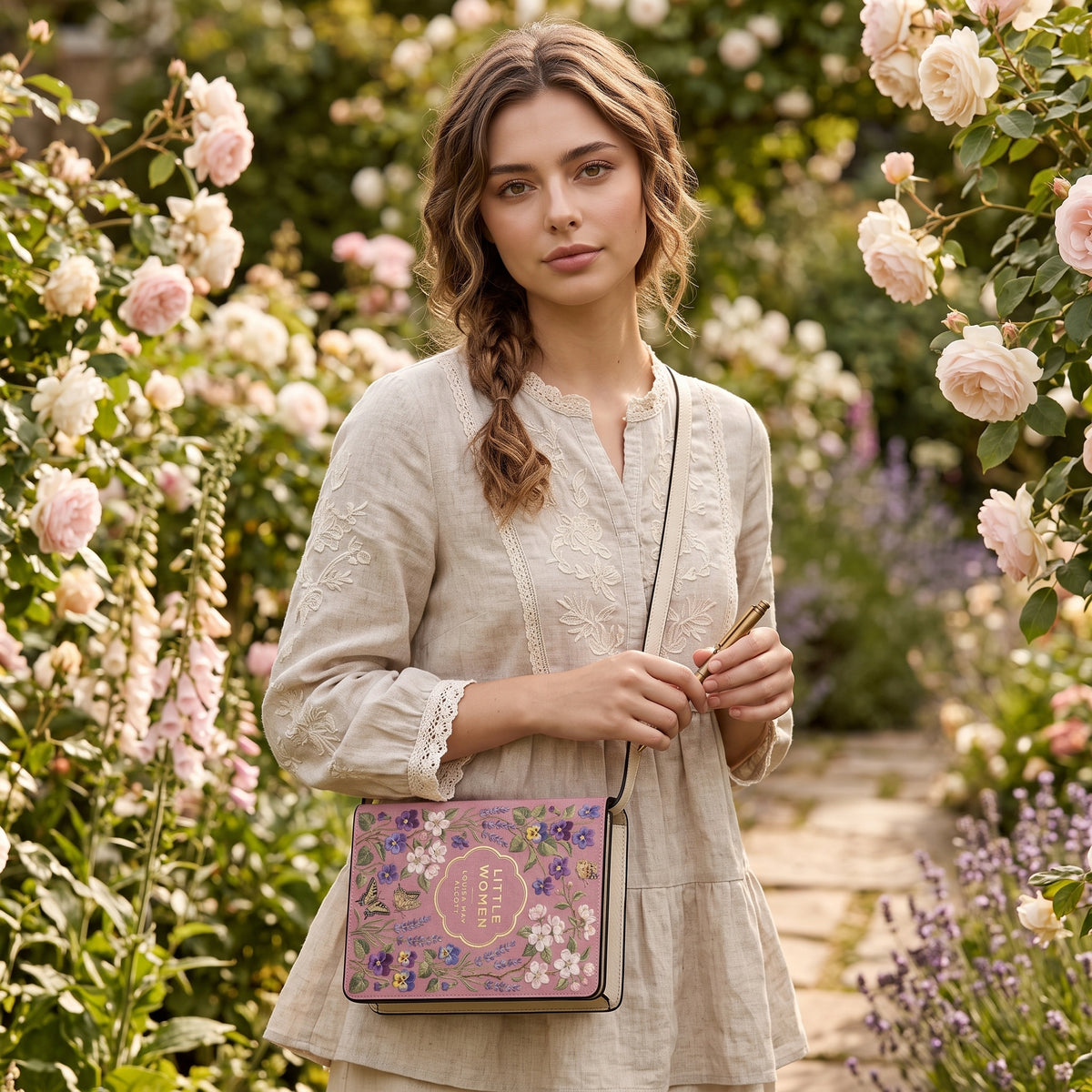 Little Women Book-shaped Crossbody Purse