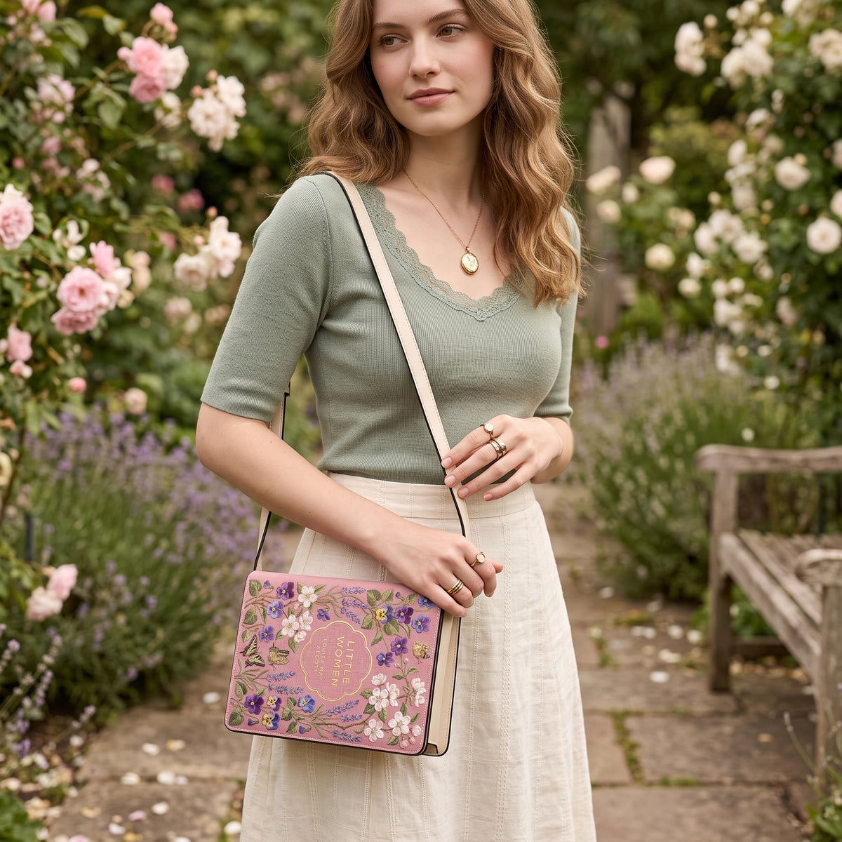 Little Women Book-shaped Crossbody Purse