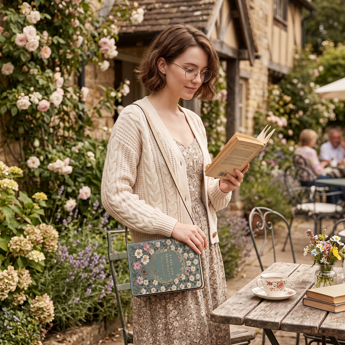 Sense and Sensibility Book-Shaped Purse