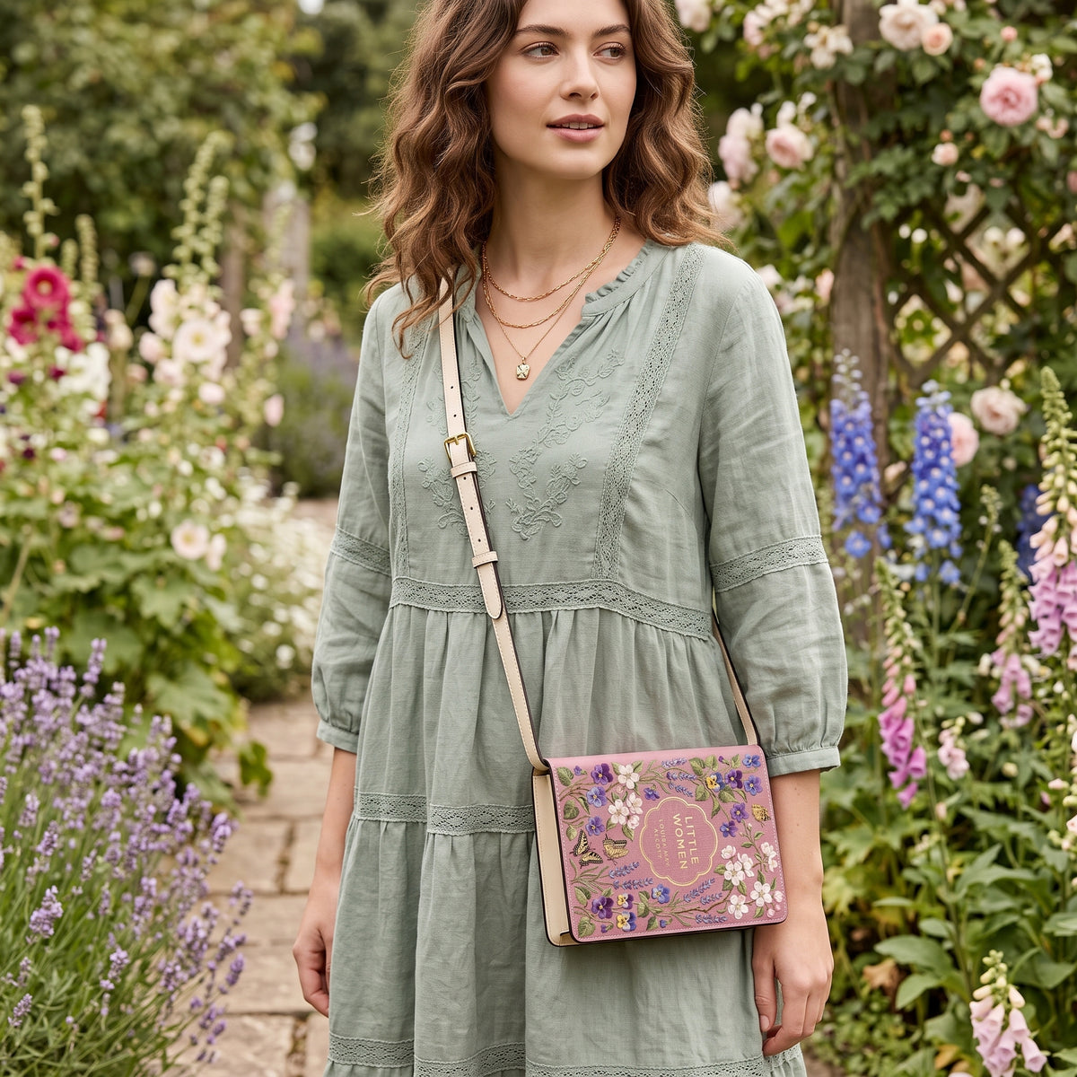 Little Women Book-shaped Crossbody Purse
