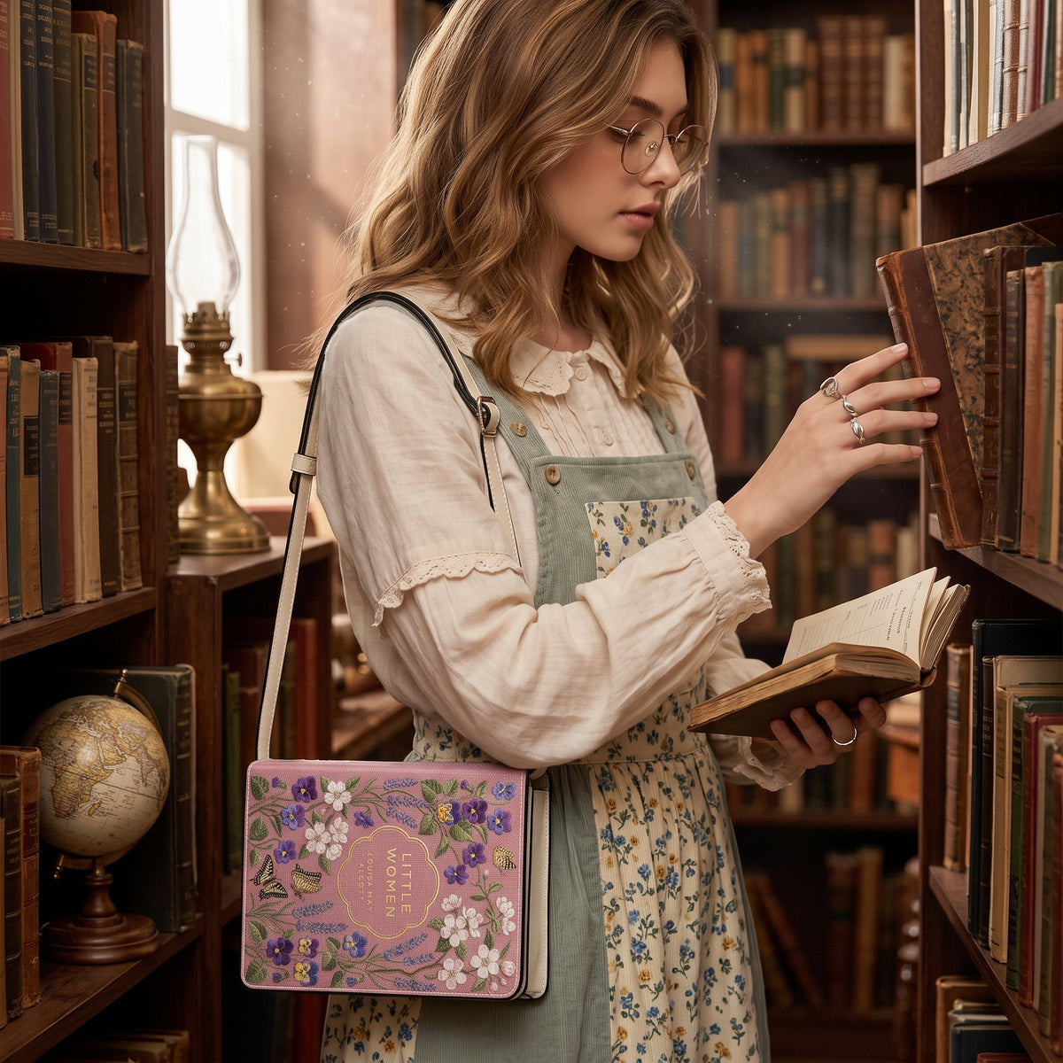 Little Women Book-shaped Crossbody Purse