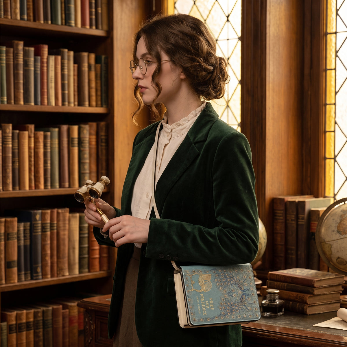 Pride and Prejudice Book-Shaped Purse