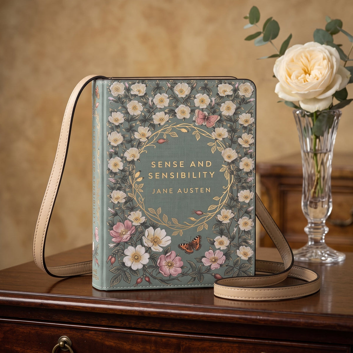 Sense and Sensibility Book-Shaped Purse