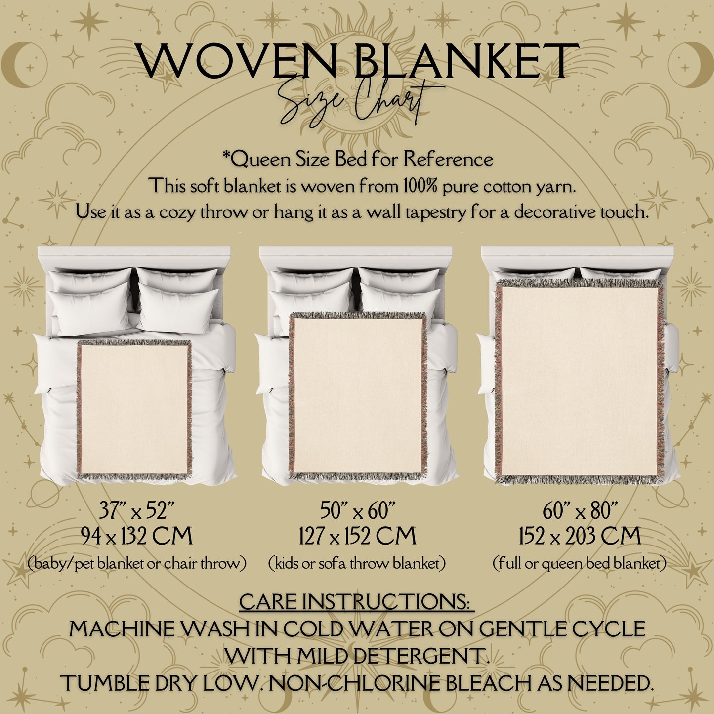 Cozy Cottagecore Woven Fox Throw Blanket