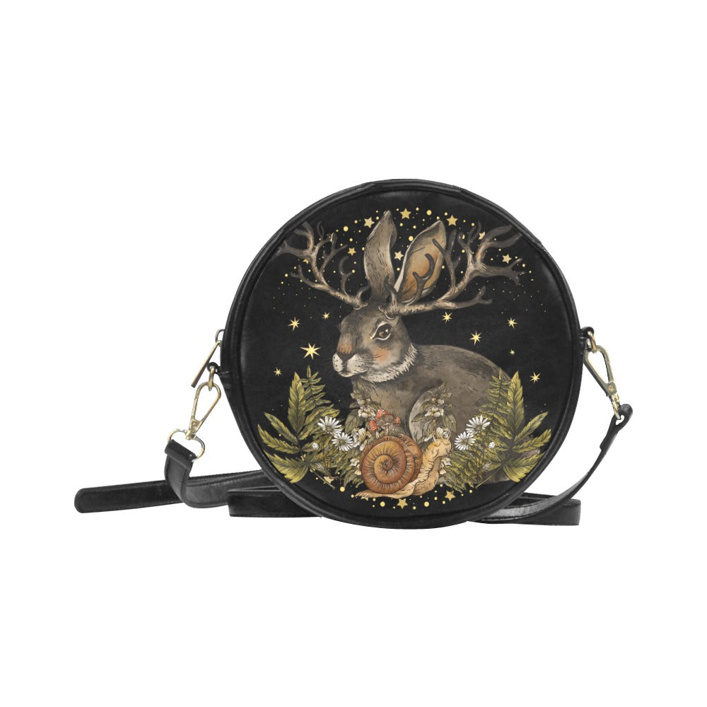 celestial bunny round bag