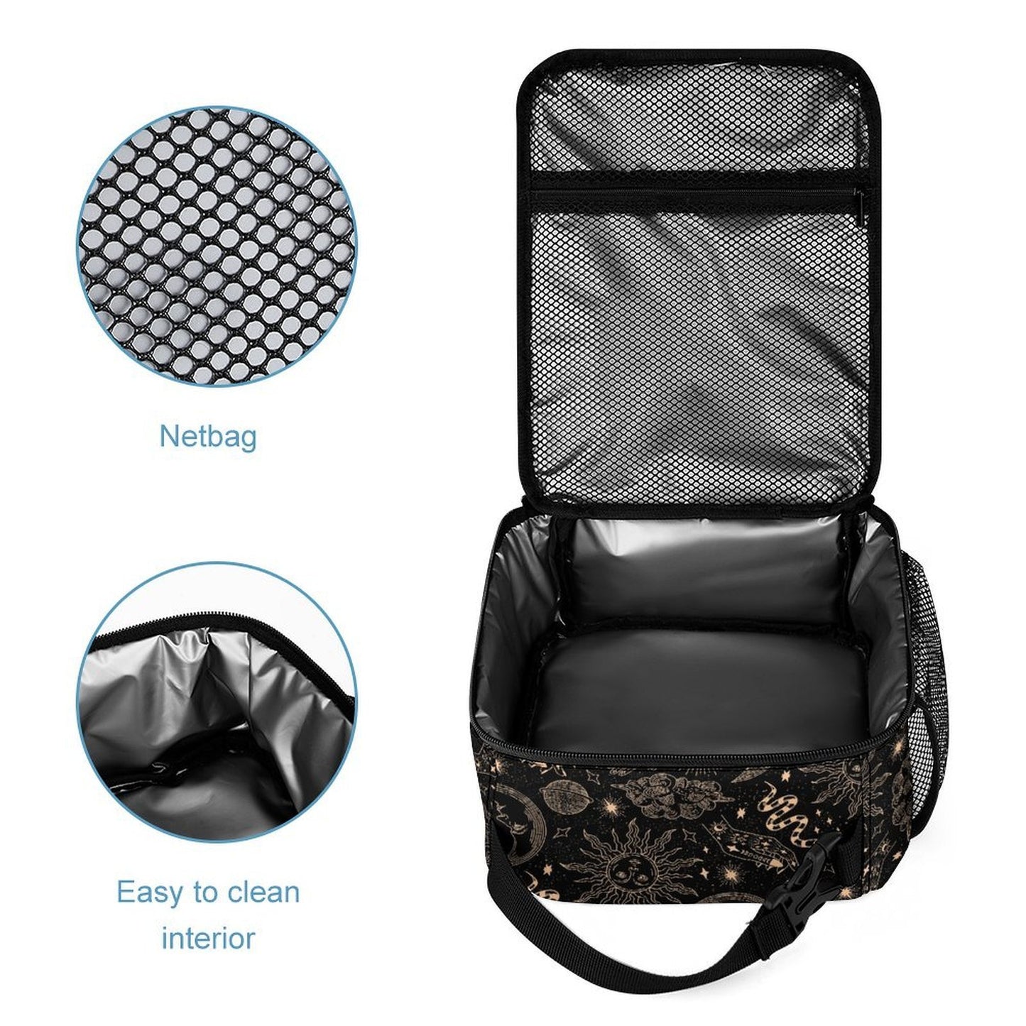 Witchy Celestial Suns & Moons School Bag Set