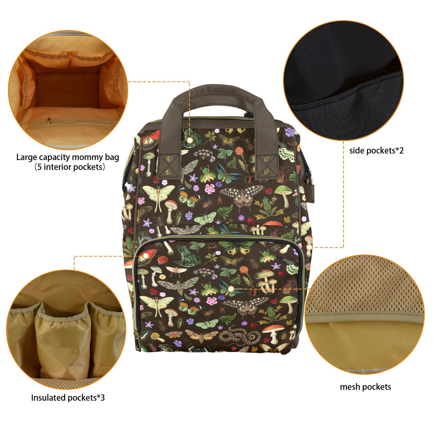 Vintage Naturalist Diaper Bag