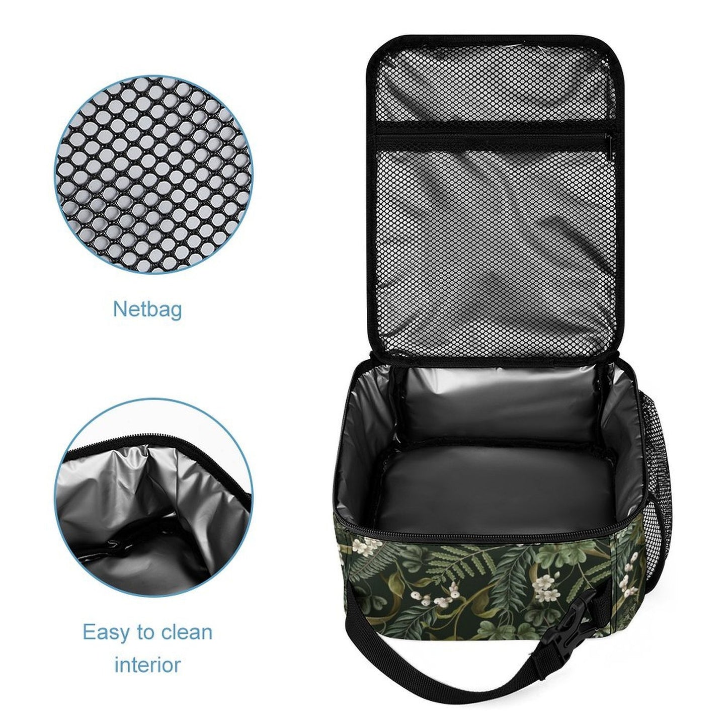 Green Botanical Cottagecore School Bag Set