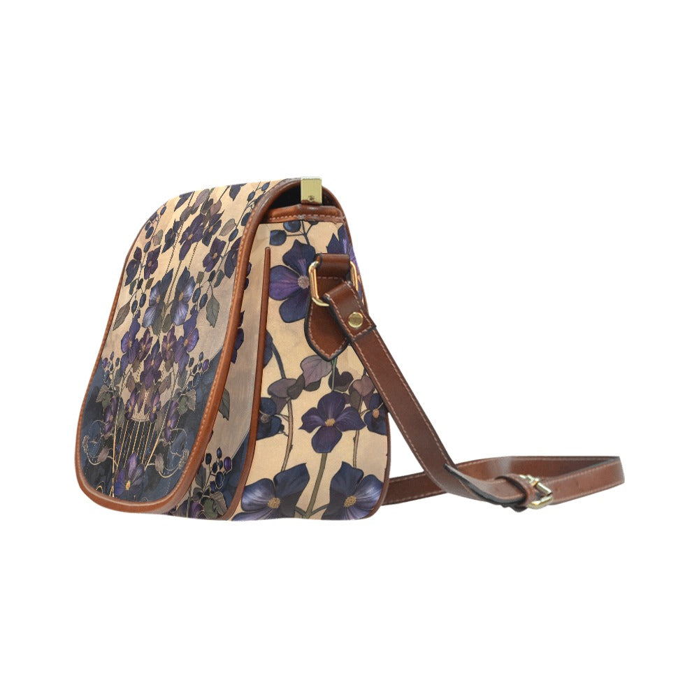 Ethereal Art Nouveau Nightshade Saddle Bag Purse
