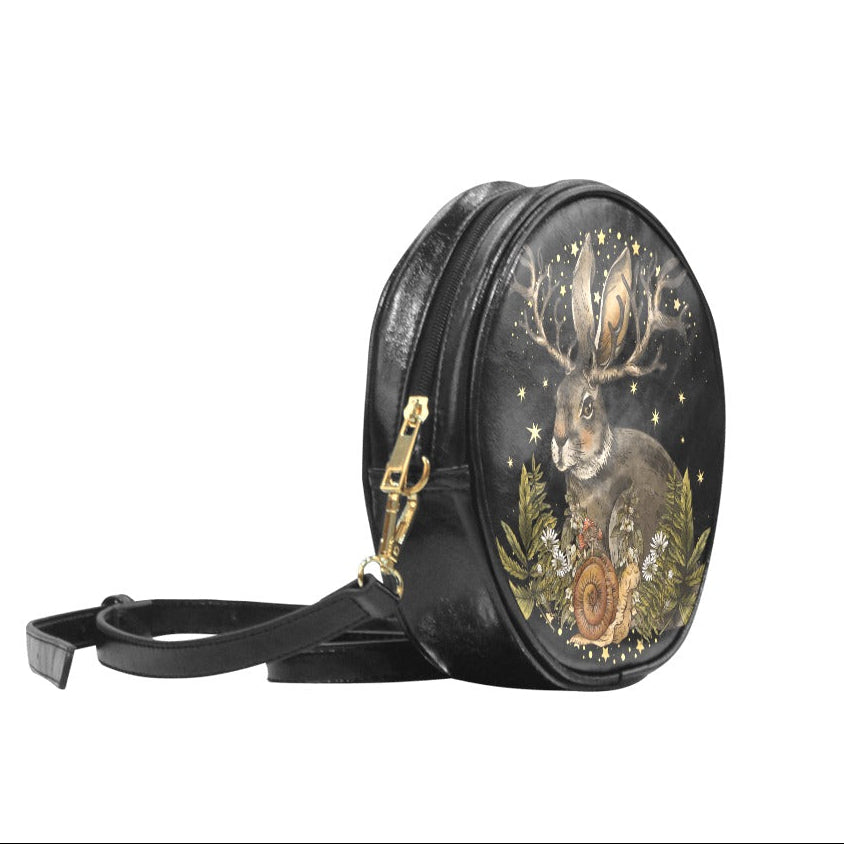 celestial bunny round bag