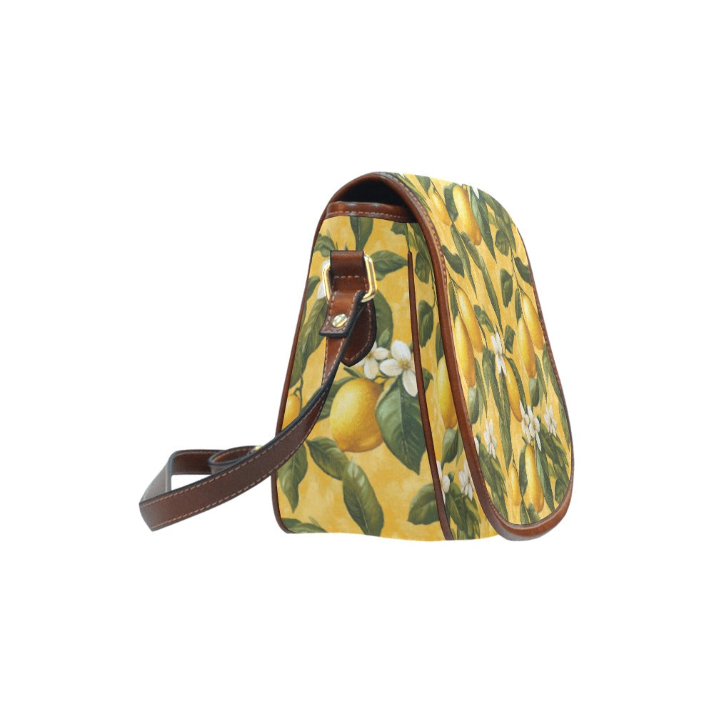 Boho Lemons Saddle Bag Purse