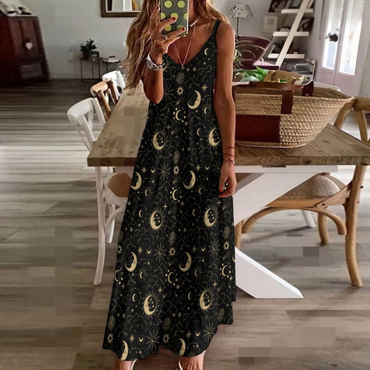 Celestial Moons Maxi Dress