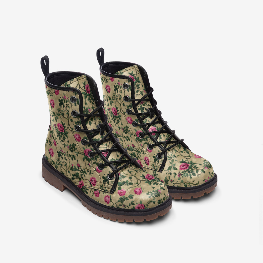 Vintage Cottage Roses Boot