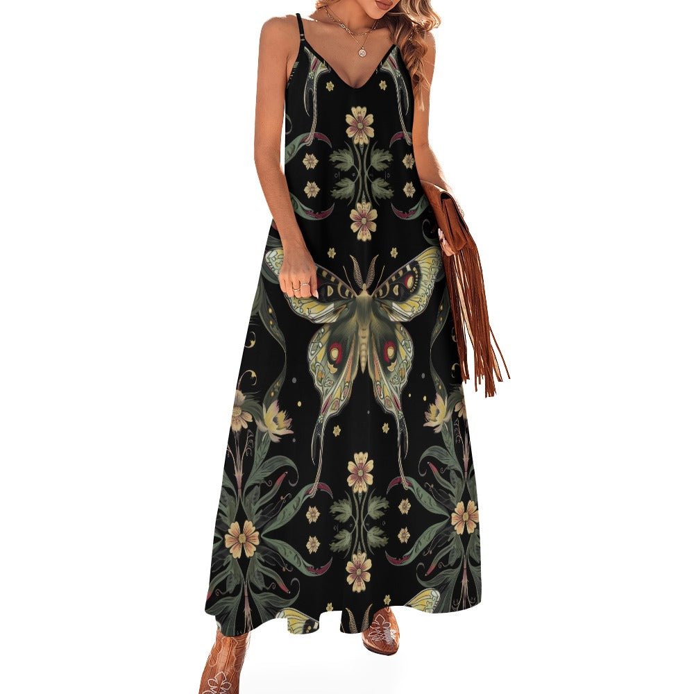 Boho Butterflies Sling Maxi Dress