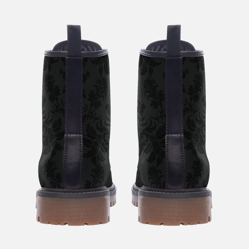 Black Gothic Brocade Boots