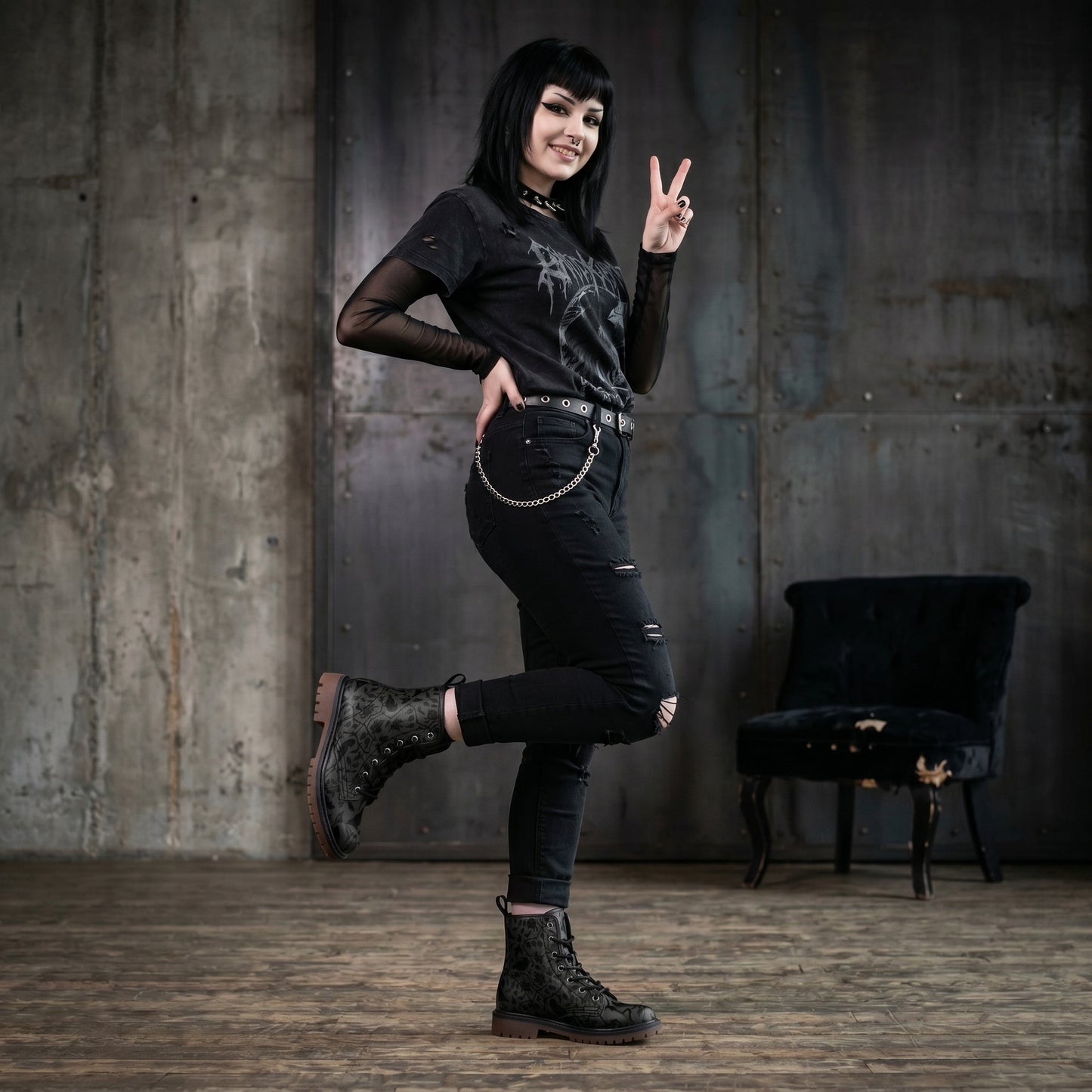Gothic Ravens Vegan Boots