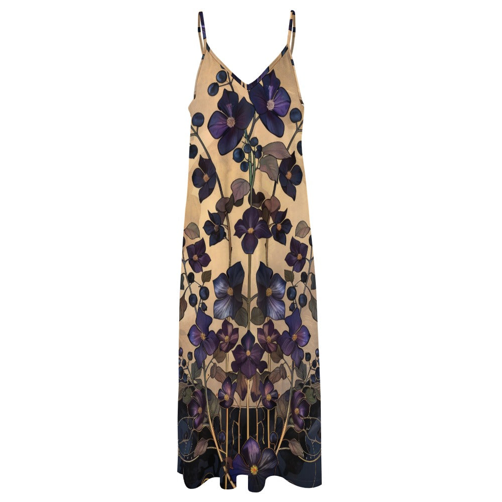 Boho Nightshade Garden Maxi Dress
