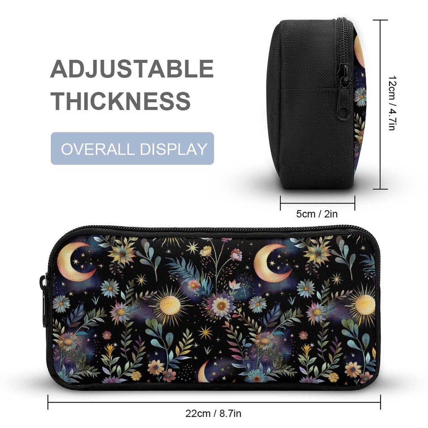Ethereal Moons & Flowers Backpack School Set