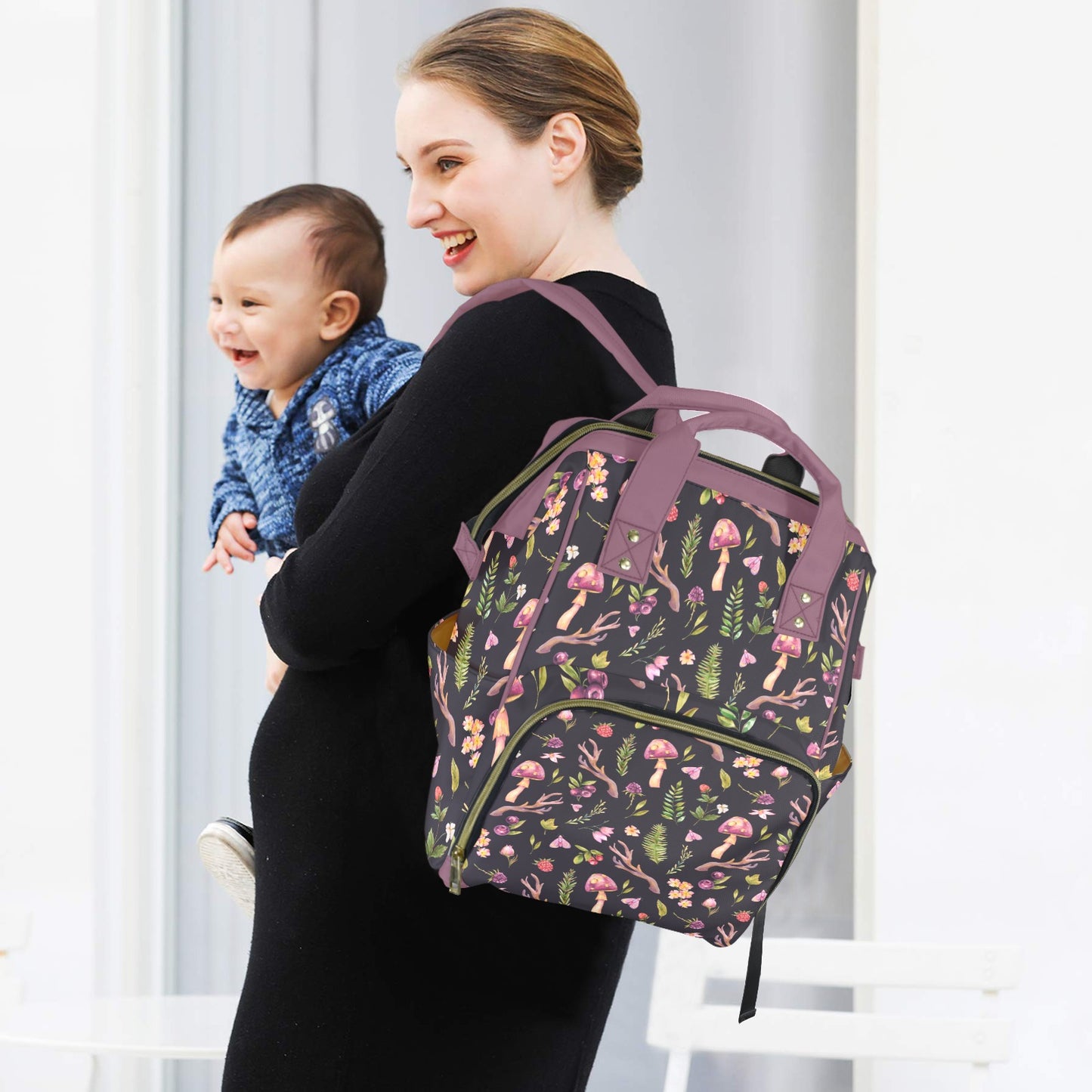 Fairy Mushroom Diaper Backpack