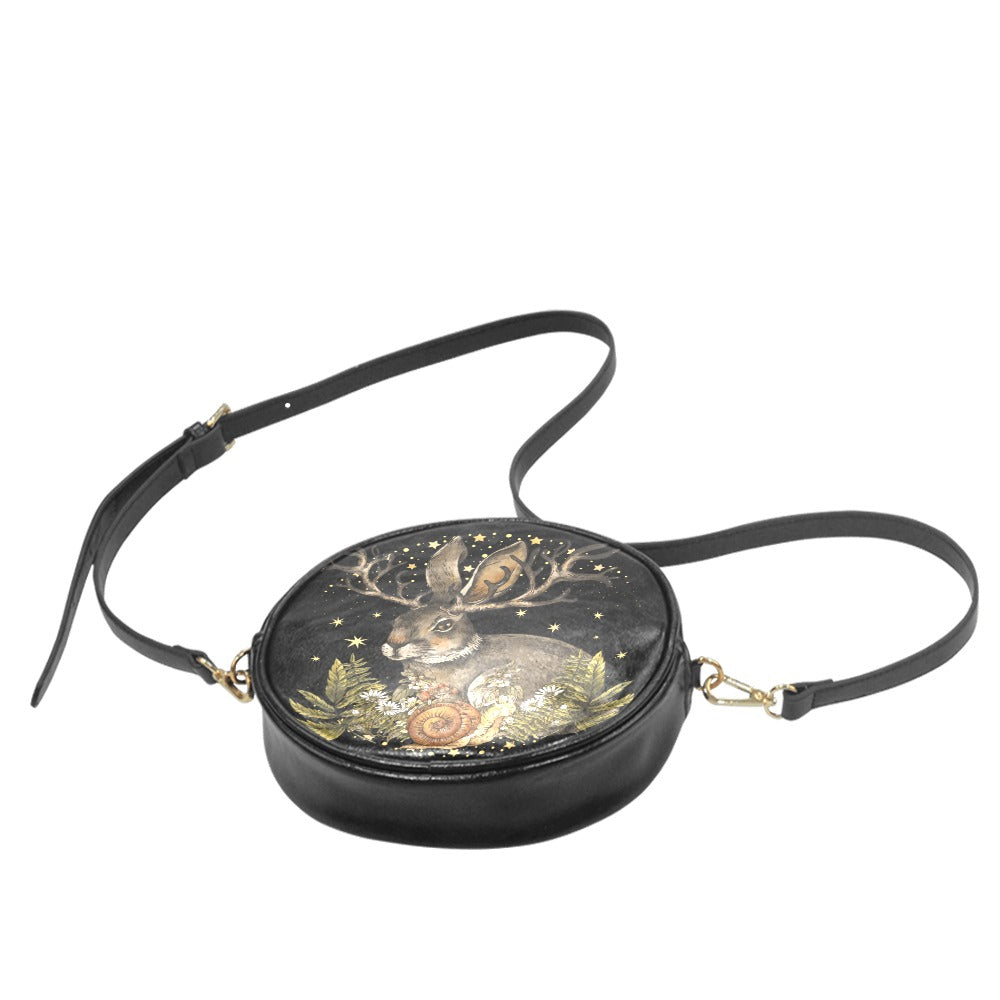 celestial bunny round bag