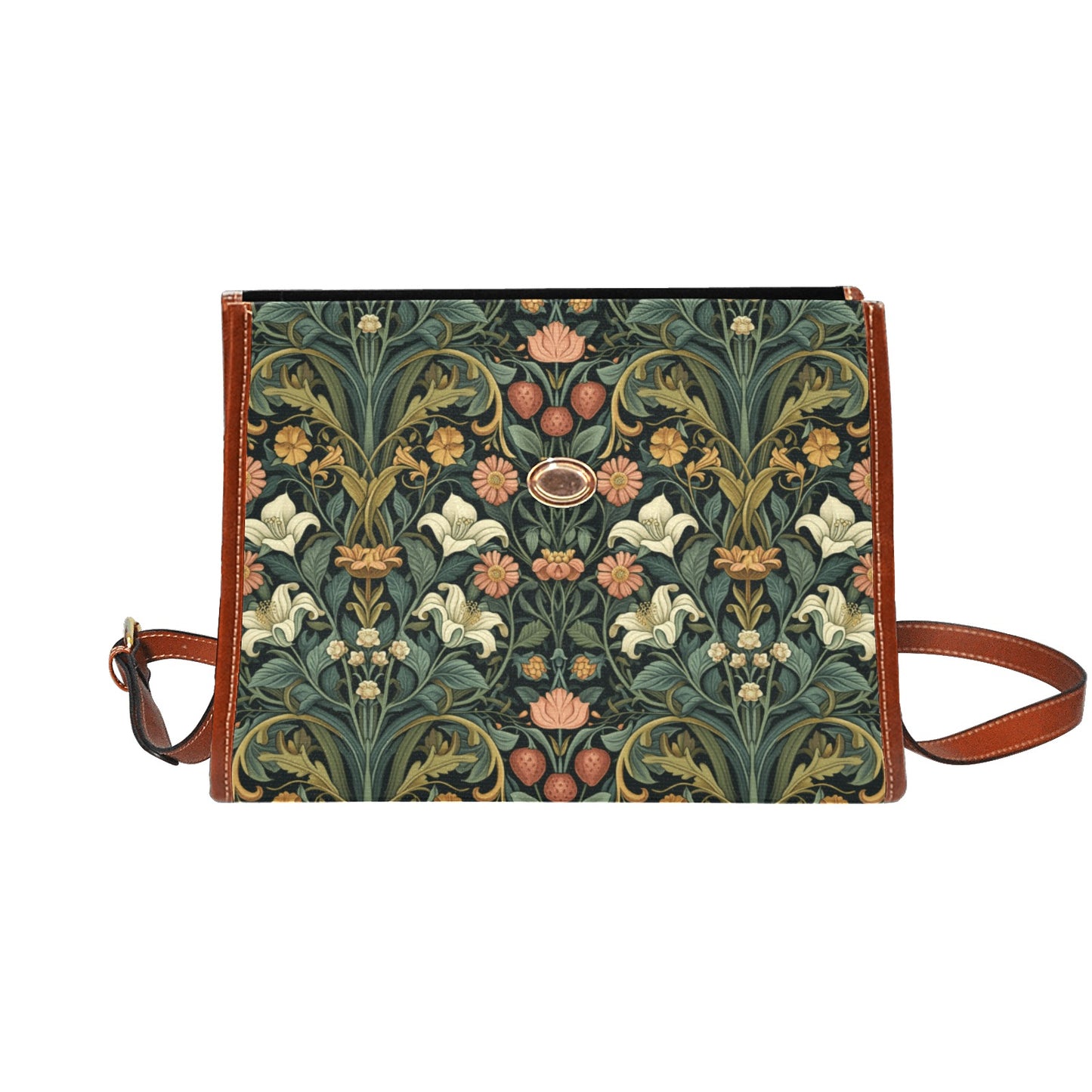 Art Nouveau Floral Satchel Bag