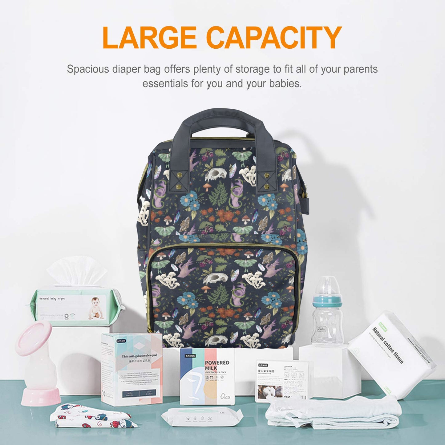 Goblincore Dark Forest Diaper Backpack