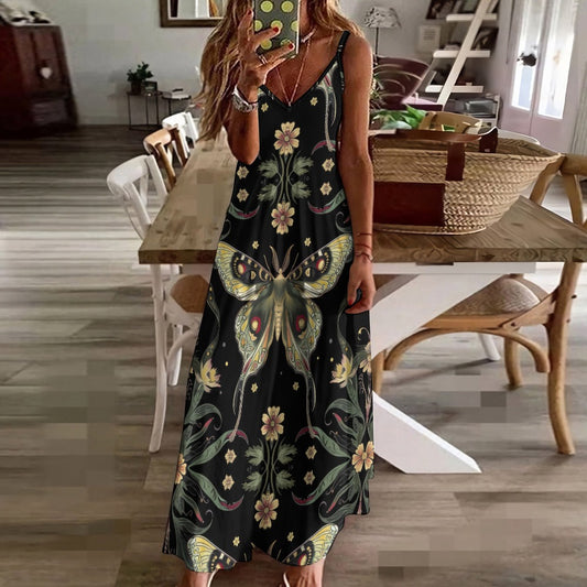 Boho Butterflies Sling Maxi Dress