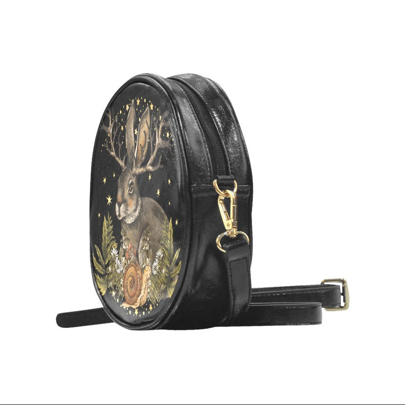 celestial bunny round bag