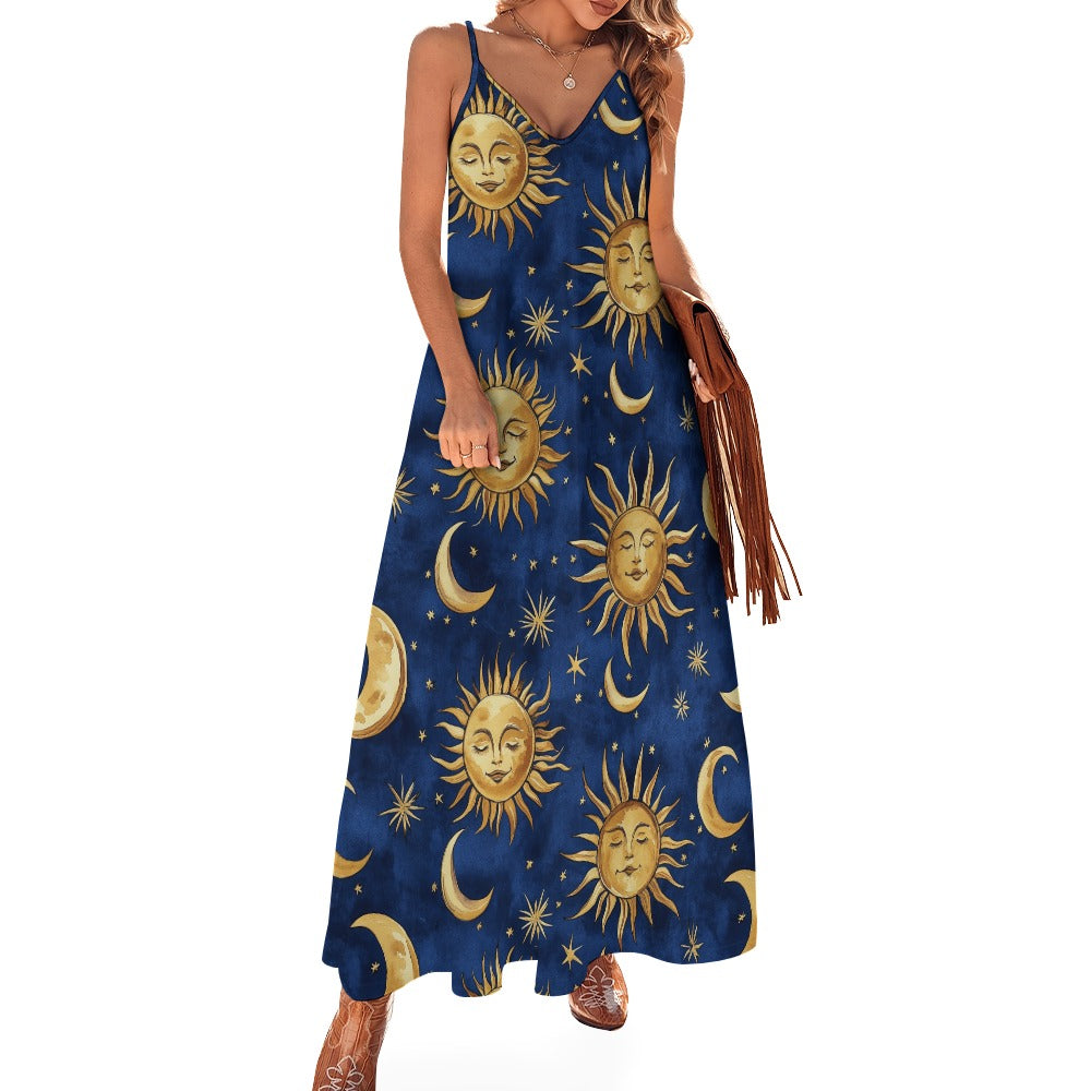 Whimsigoth Celestial Maxi Dress