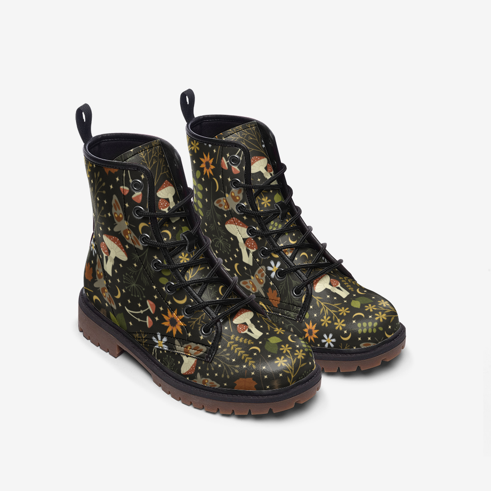 Goblincore Woodland Mushrooms Boots