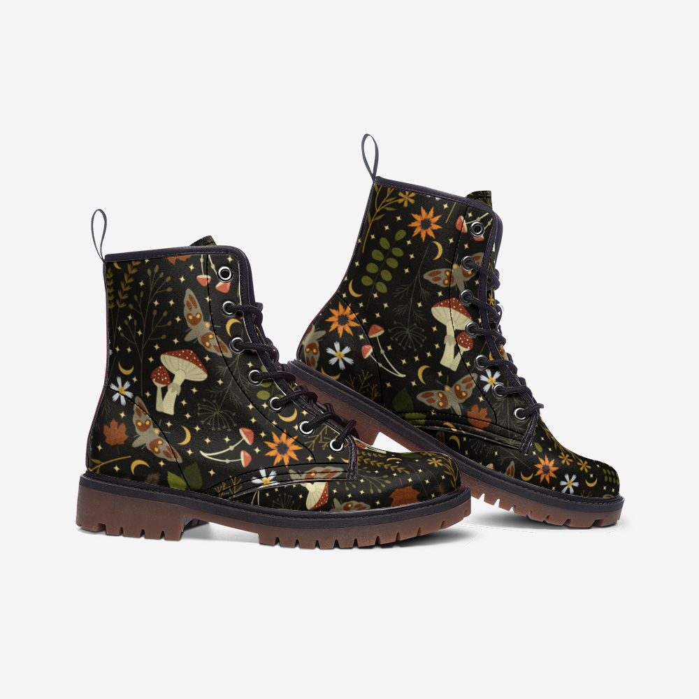 Goblincore Woodland Mushrooms Boots