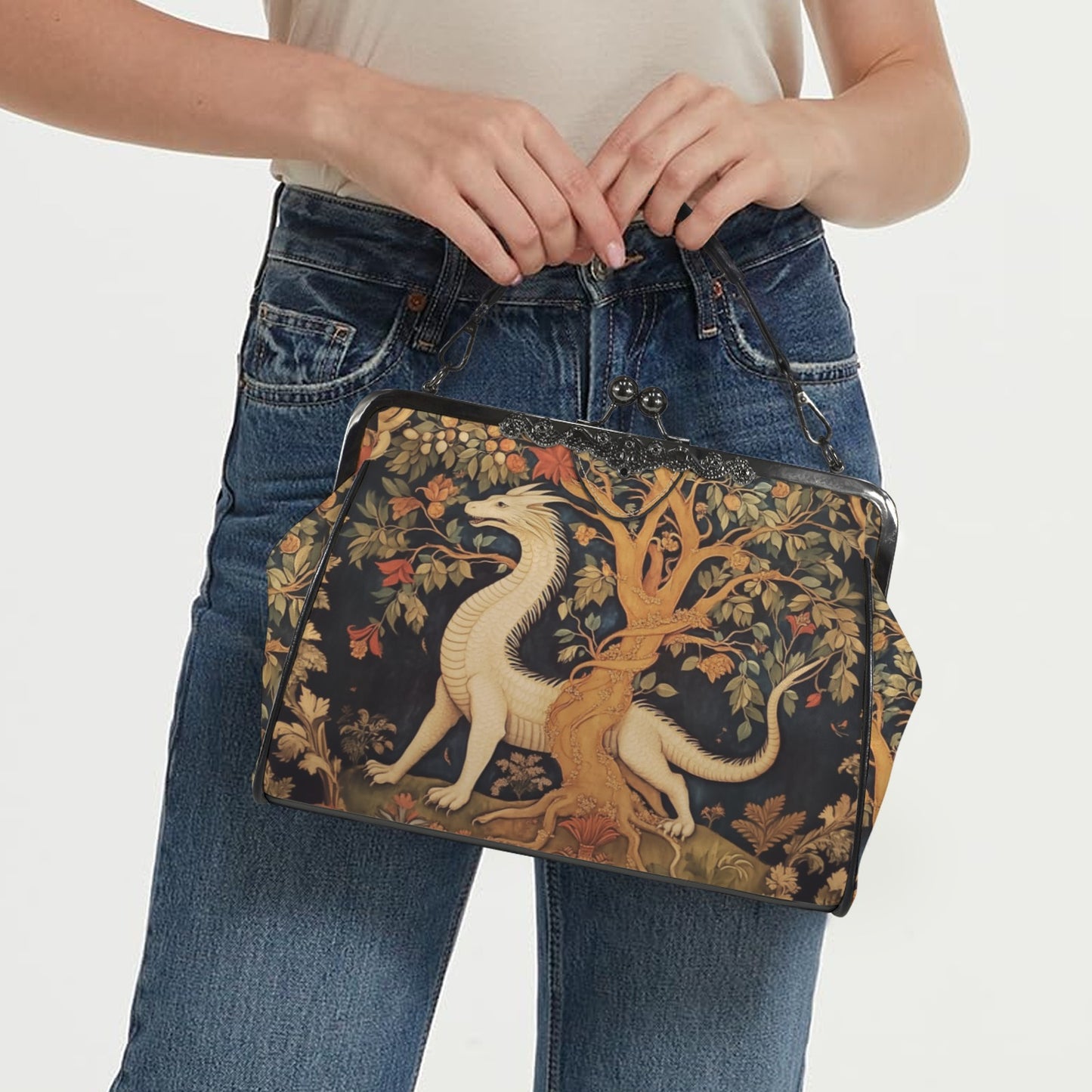 Medieval Dragon Kisslock Purse