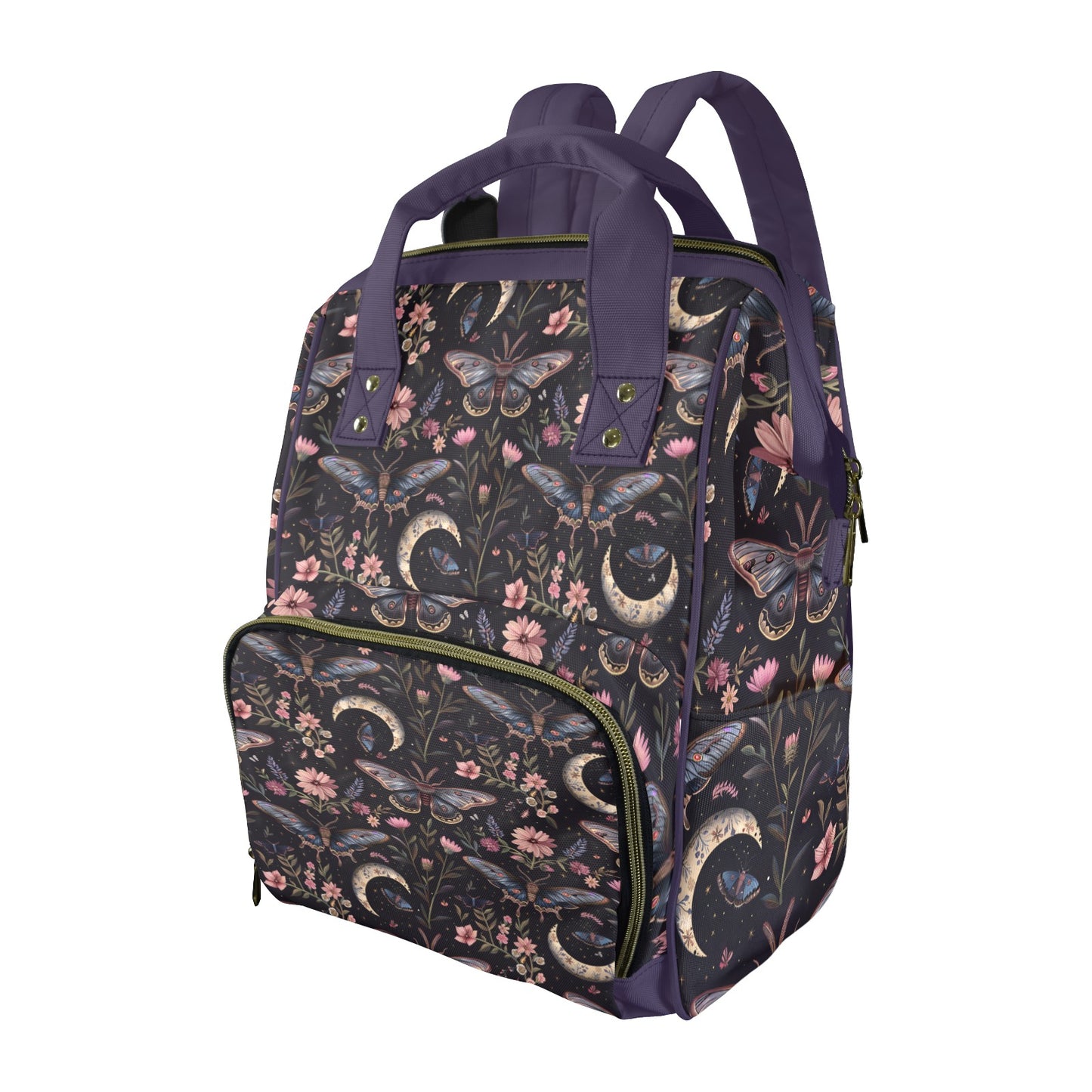Night Garden Butterflies Moons Diaper Backpack