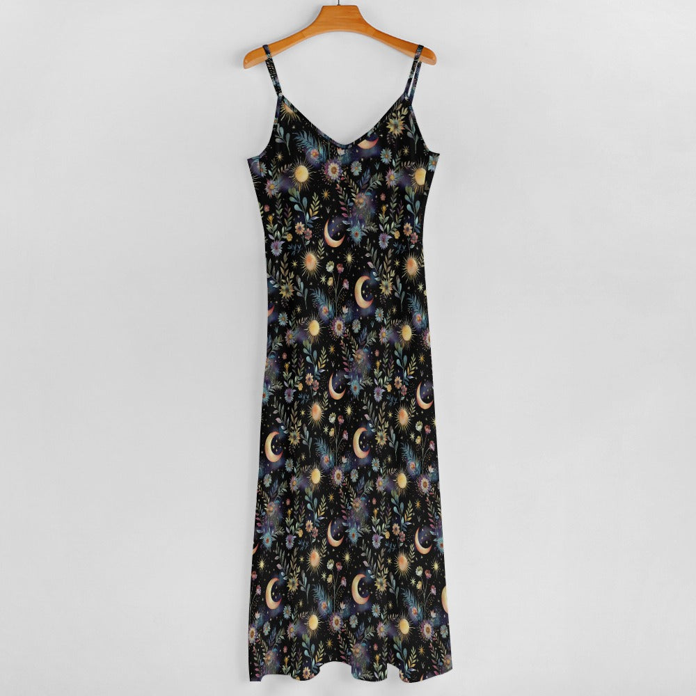 Celestial Night Garden Maxi Dress