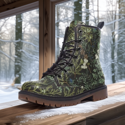 Forest Evergreen & Berries Boots