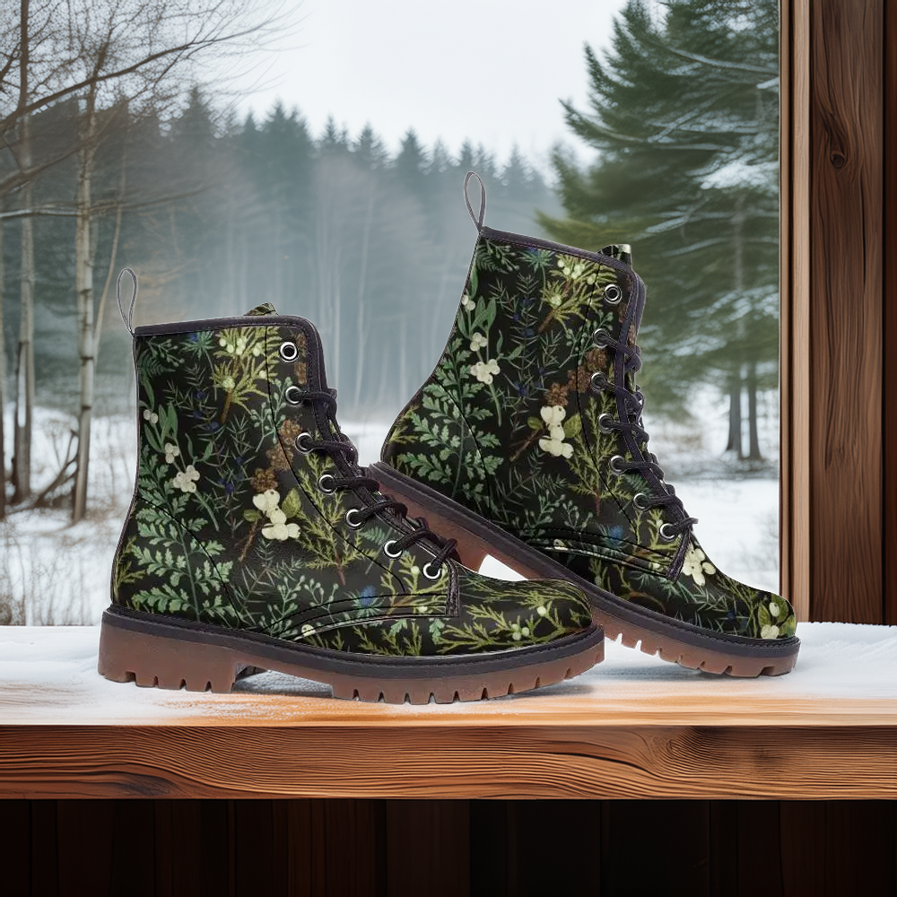 Forest Evergreen & Berries Boots