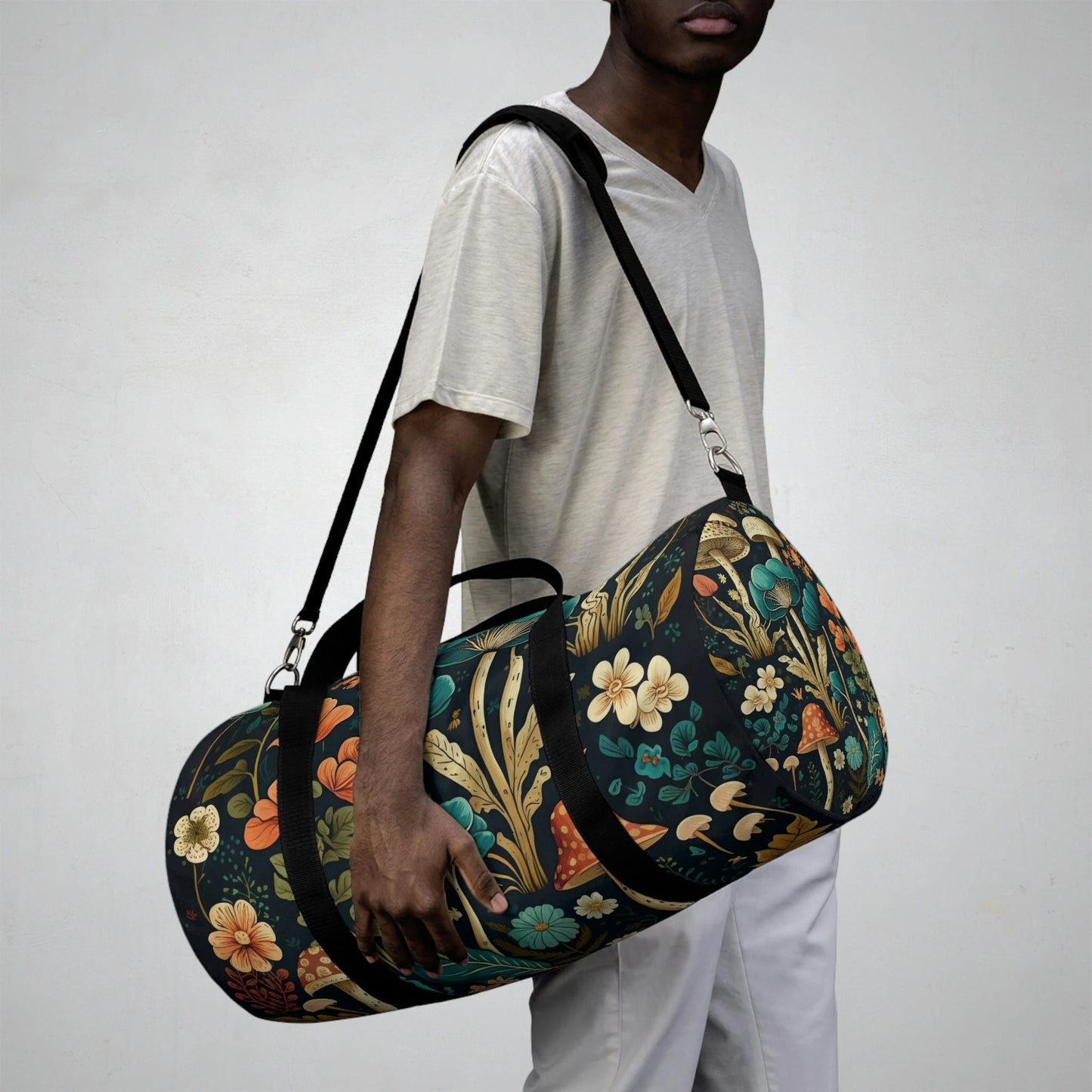 Boho Forest Mushrooms Duffel Bag