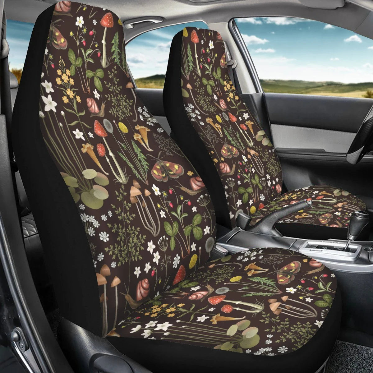Dark Fairy Forest Car Seat Covers Set