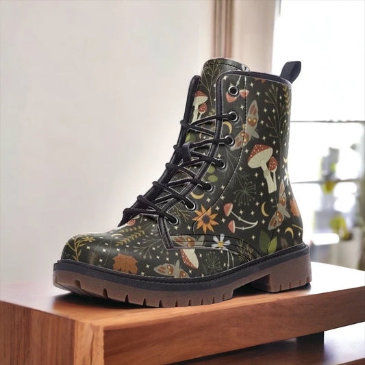 Goblincore Woodland Mushrooms Boots