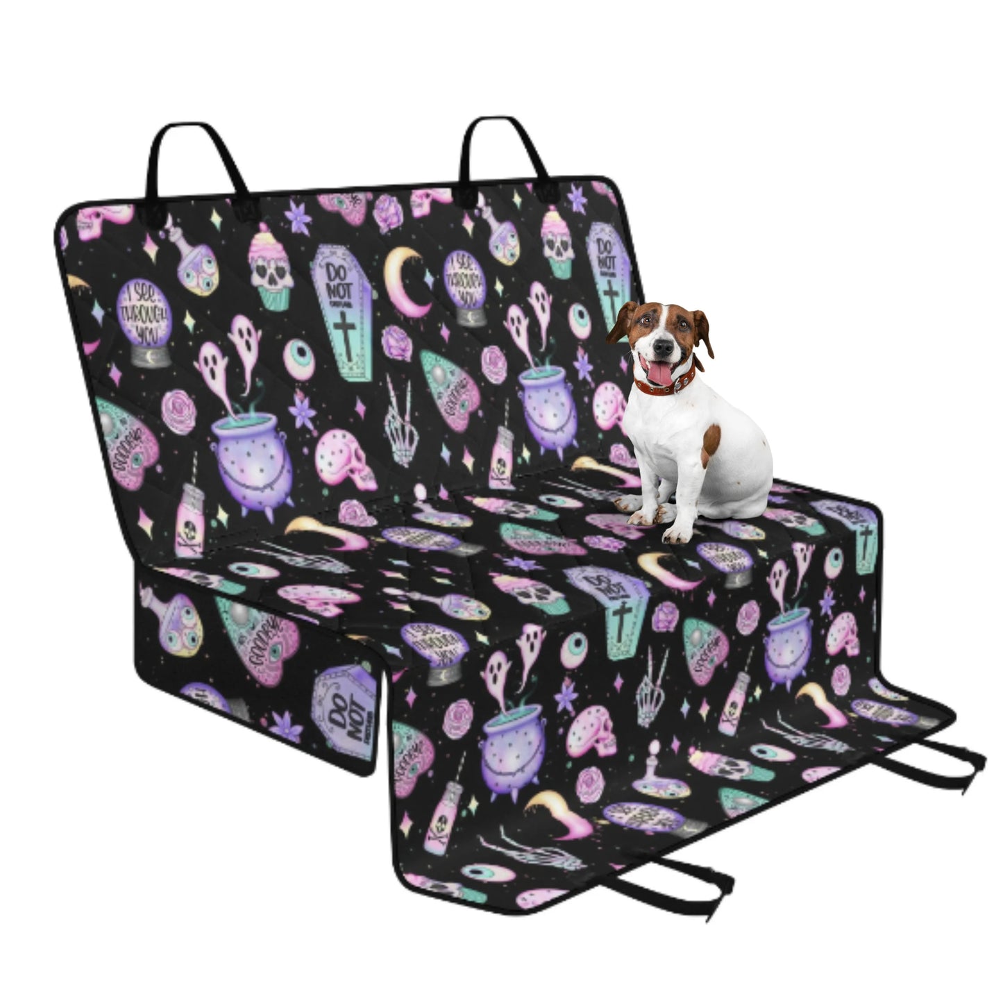Pastel Witchy Rear Seat Pet Car Seat Cover