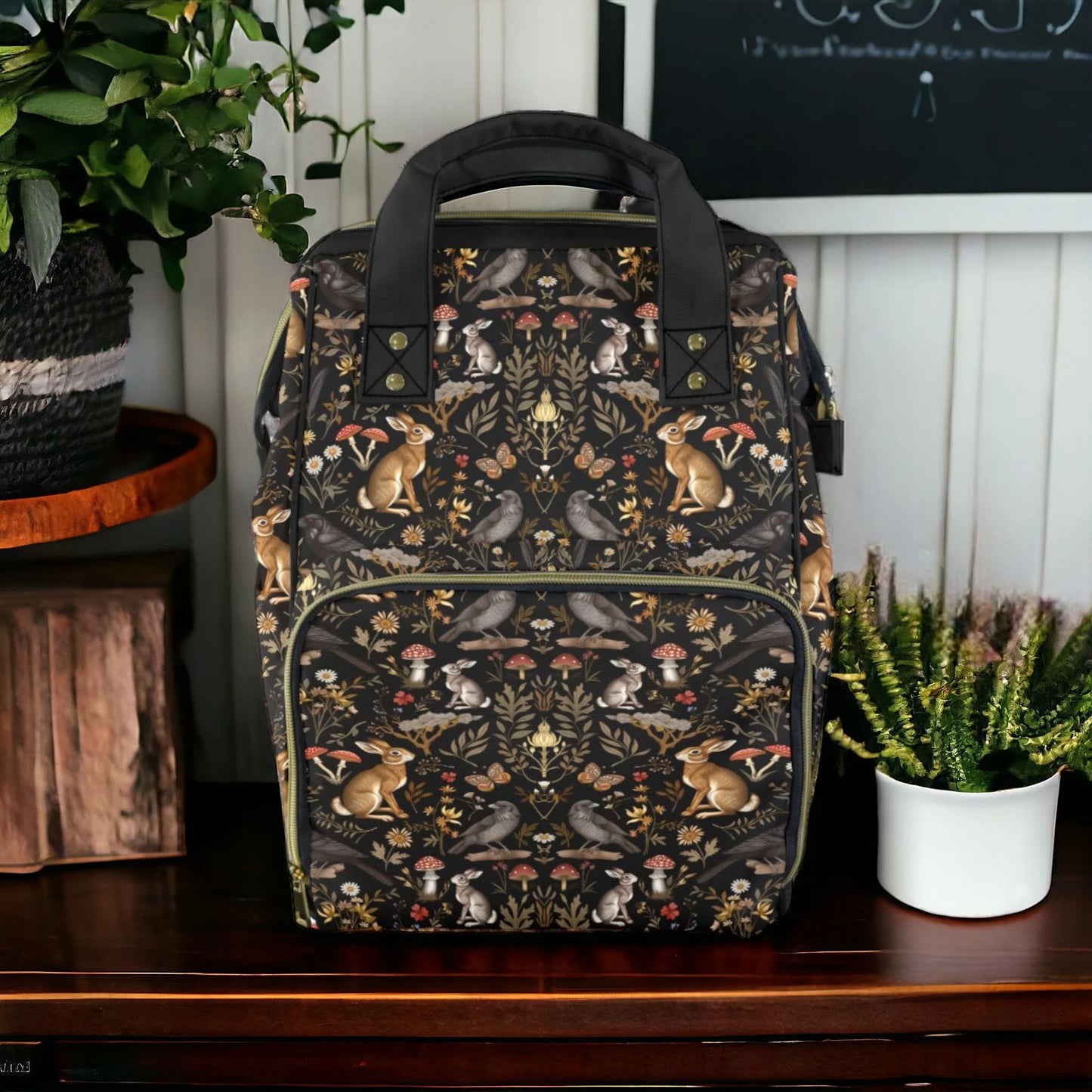 Dark Woodland Diaper Backpack
