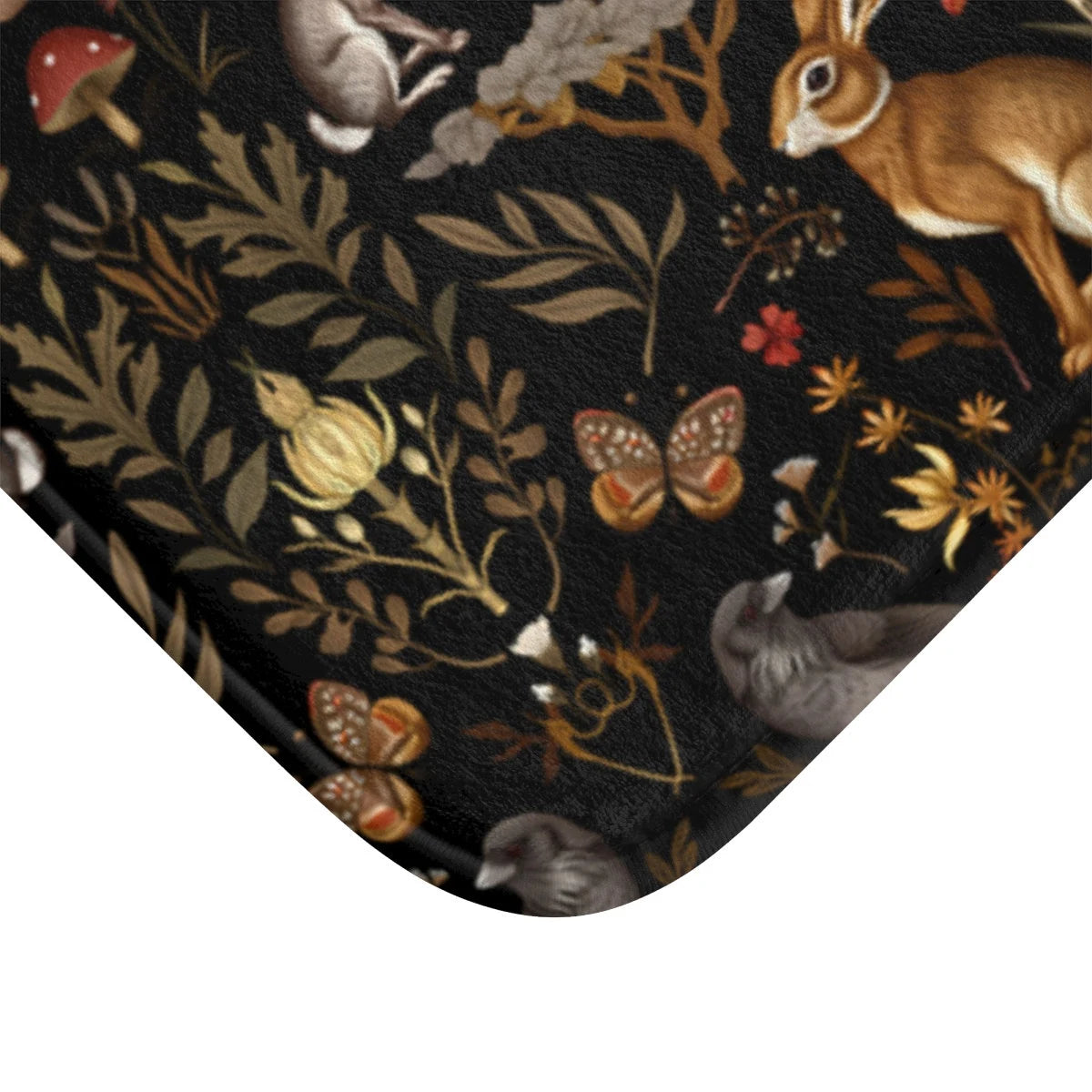 Darkest Forest Symmetry Shower Curtain & Bath Mat