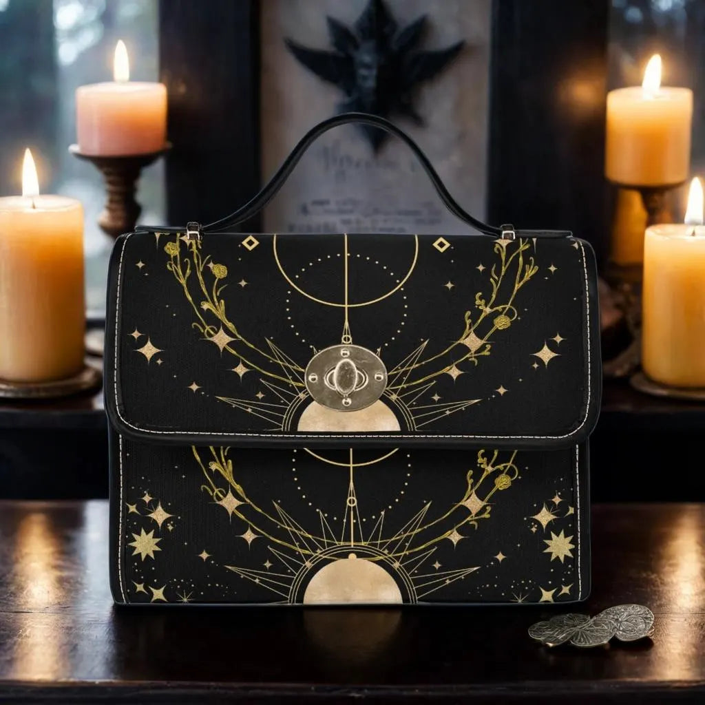 Dark Boho Celestial Satchel bag