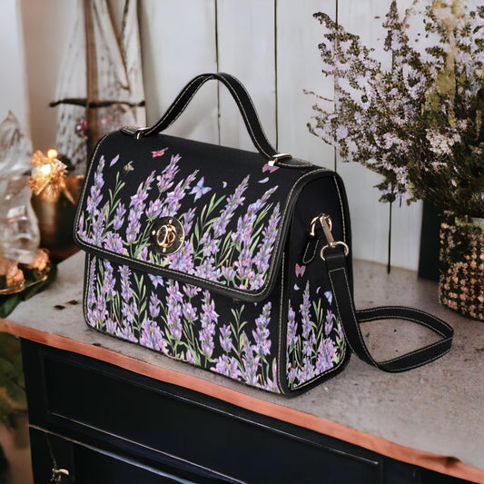Boho Lavender Fields Satchel