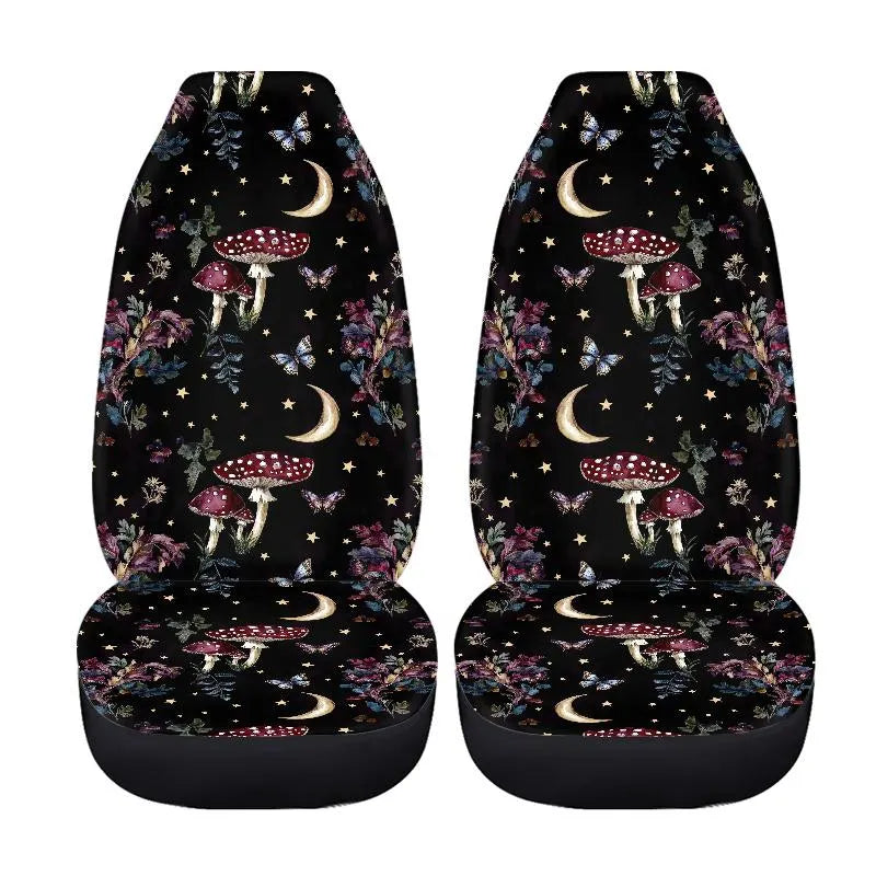 Witchy Moons & Mushrooms Car Seat Covers and Accessories