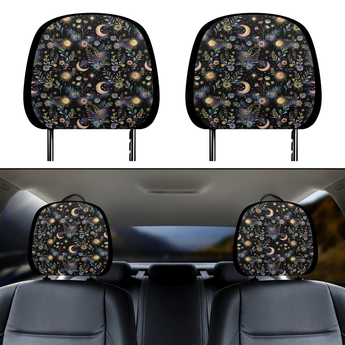 Celestial Night Garden Car Seat Covers & Car Accessories Set