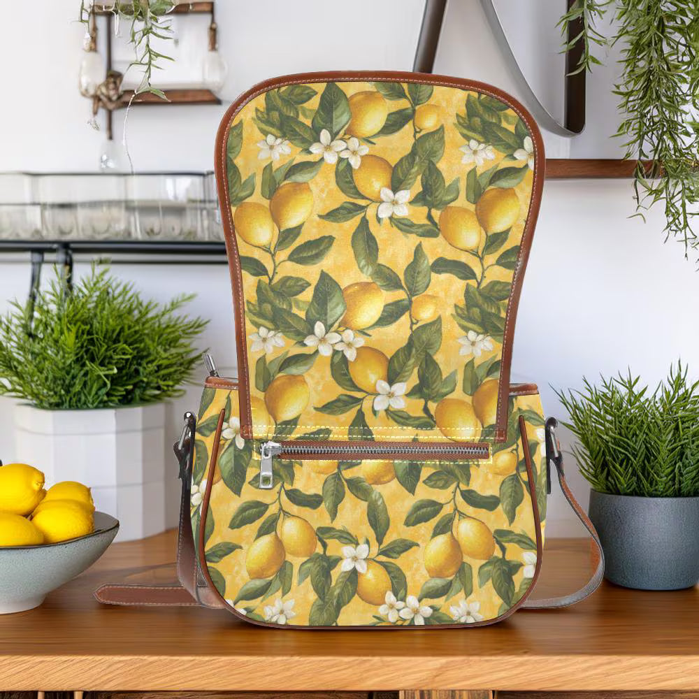 Boho Lemons Saddle Bag Purse