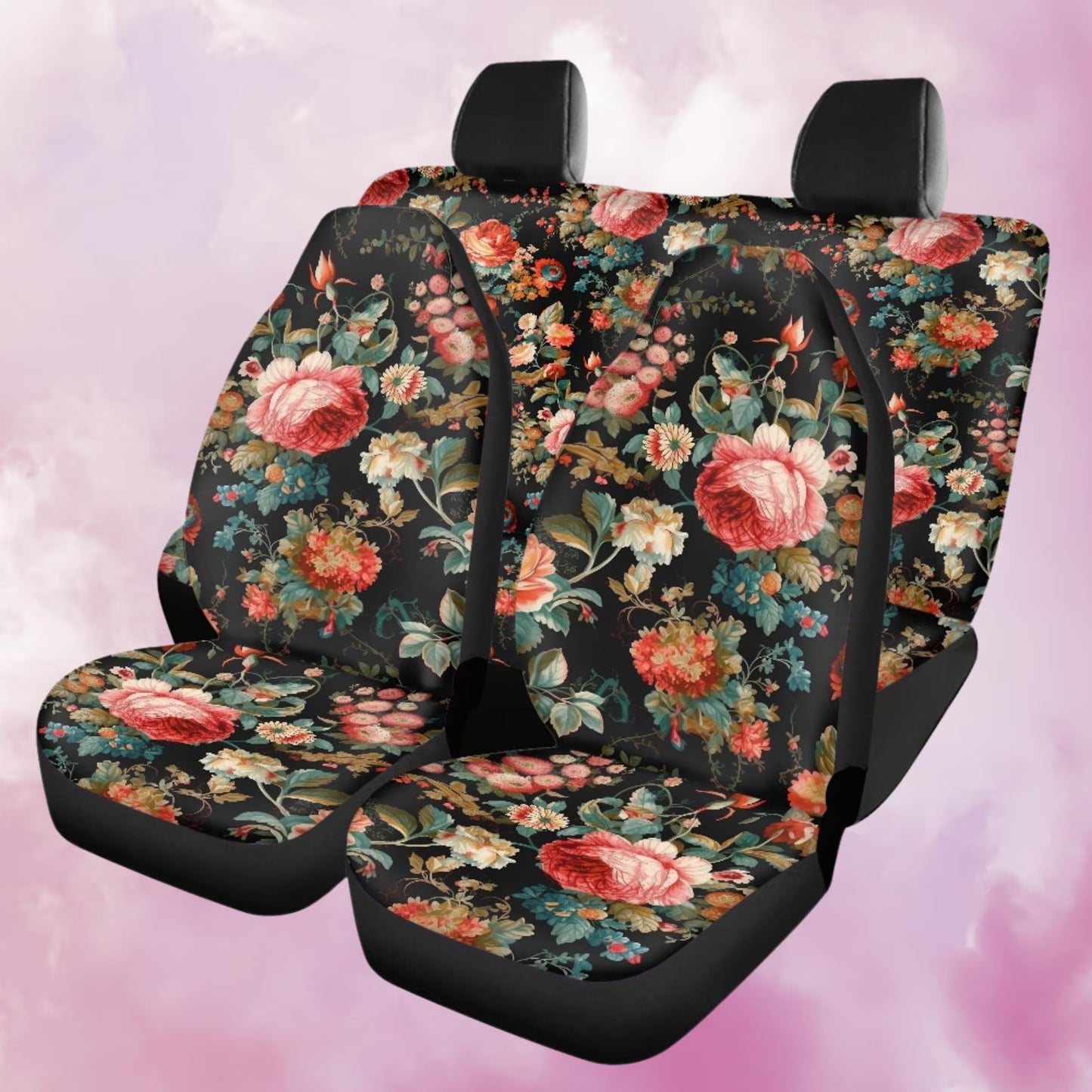 Cottagecore Rose Chintz Seat Covers